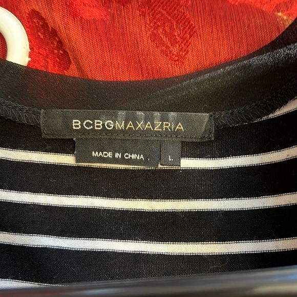 BCBGMaxAzria Striped Semi Sheer Sleeveless Tank Top - Picture 7 of 8